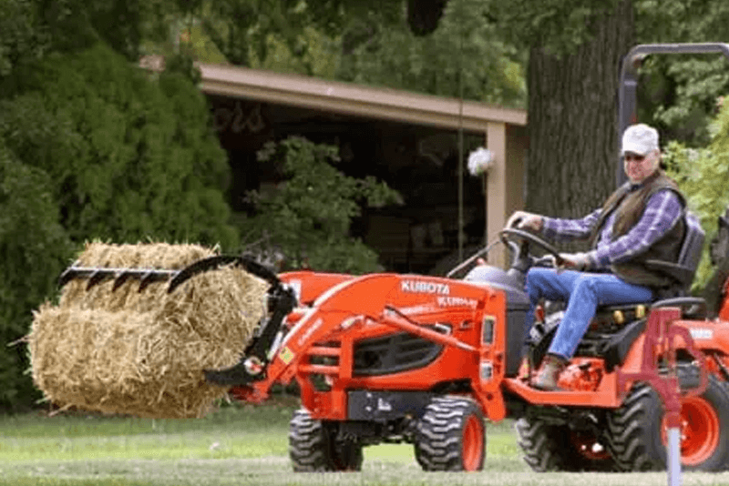 Compact tractor grapple attachments