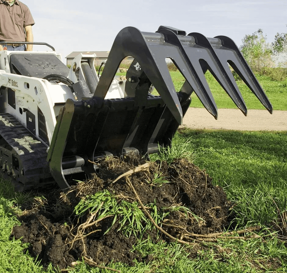 Skid steer grapple attachments