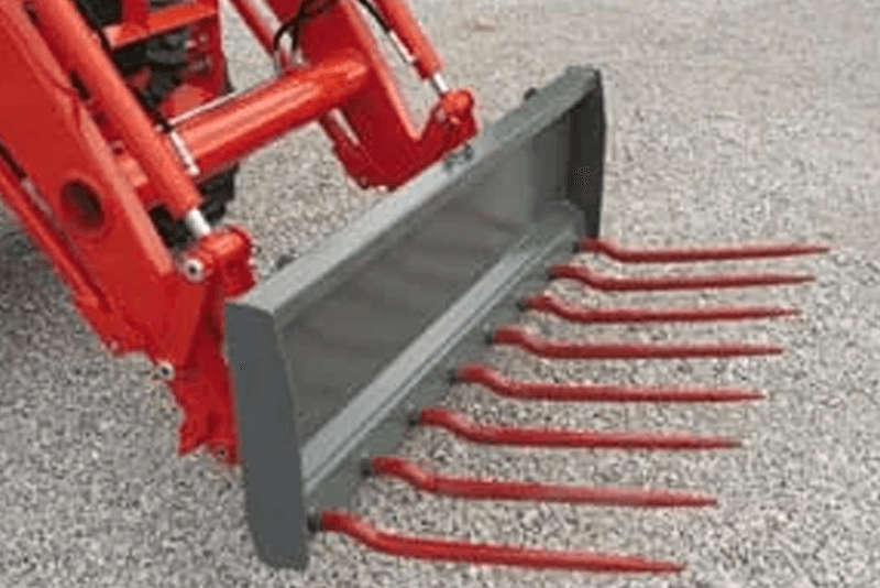 Compact tractor fork attachments